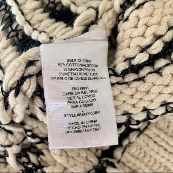 Sam Edelman Chunky Open Knit Loose Weave Sweater - Picture 9 of 10